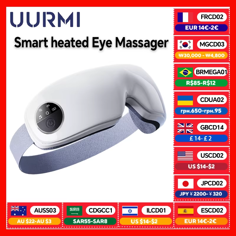 Germany Smart Heated Eye Massager HYY-002 Multi Frequency Massage Warm Compress Soothing Music Home Use