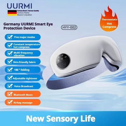 Germany Smart Heated Eye Massager HYY-002 Multi Frequency Massage Warm Compress Soothing Music Home Use